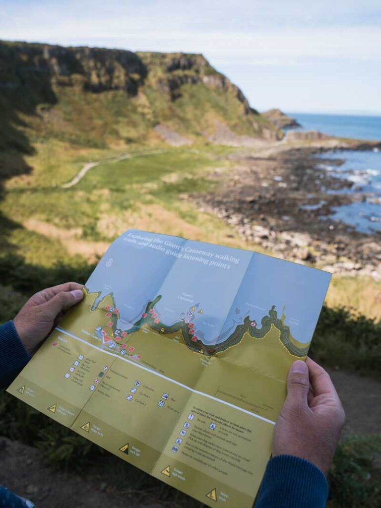 Giants Causeway Nordirland Karte
