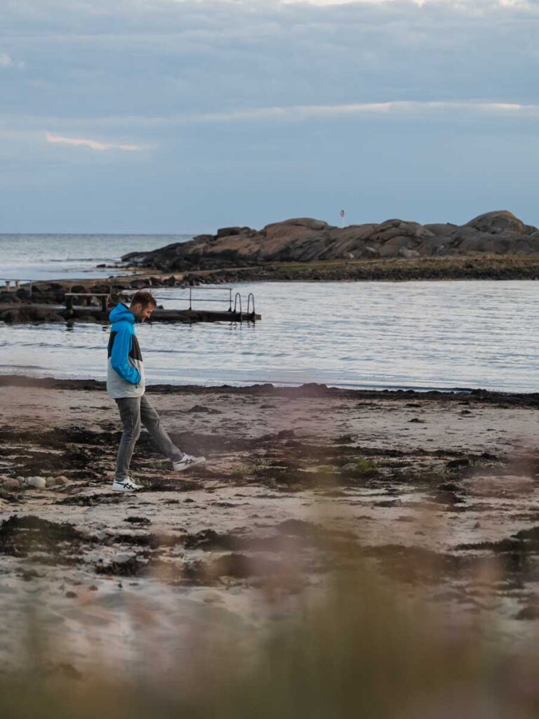 Strand in der Nähe von Halmstad in Halland