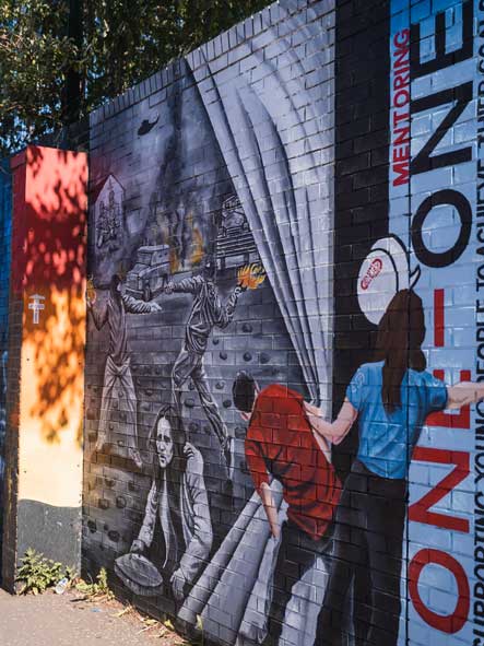 Peace Wall in Belfast