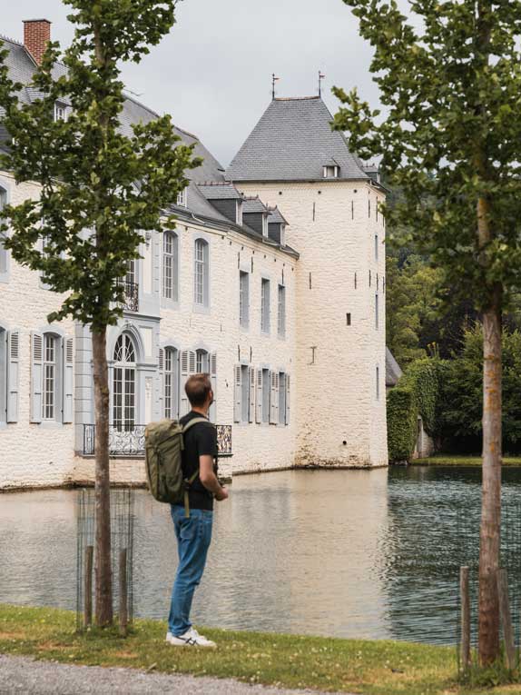 Das Schloss von Annevoie in der Wallonie