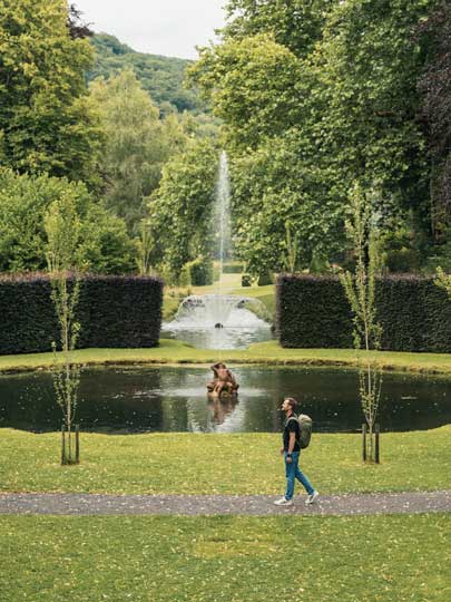 Die Gärten von Annevoie in der Wallonie Belgien