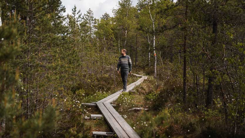 Wanderung an der Westküste Finnlands