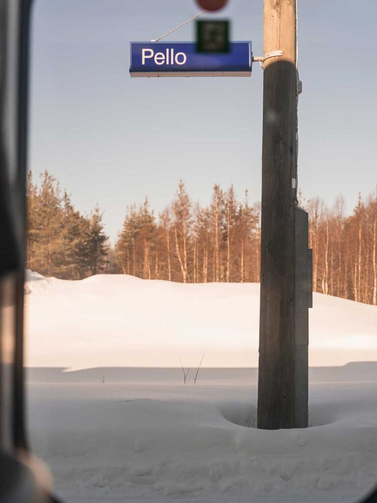 Santa Claus Express im Schnee