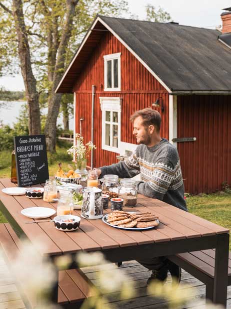 Frühstück bei Karttu in Reksaari