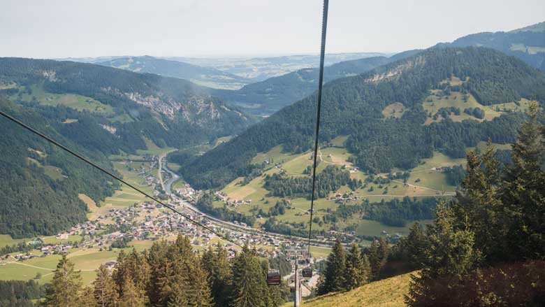 Mit der Bergbahn auf die Kanisfluh