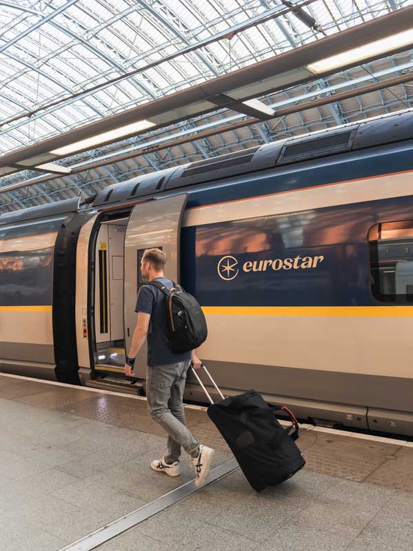 Mit dem Zug nach London
