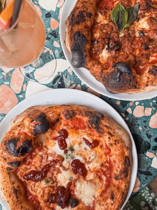 Vegane Pizza im Purezza London