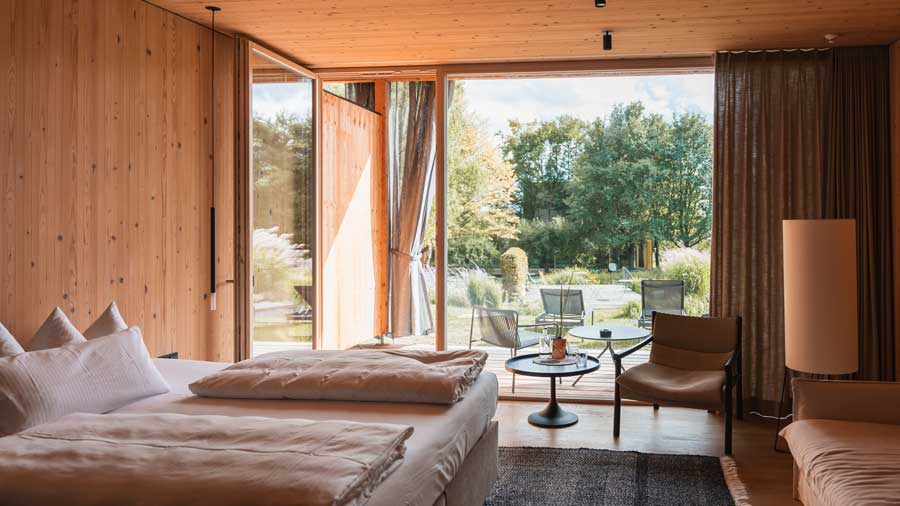 Gartenblick Zimmer im Hotel Sturm