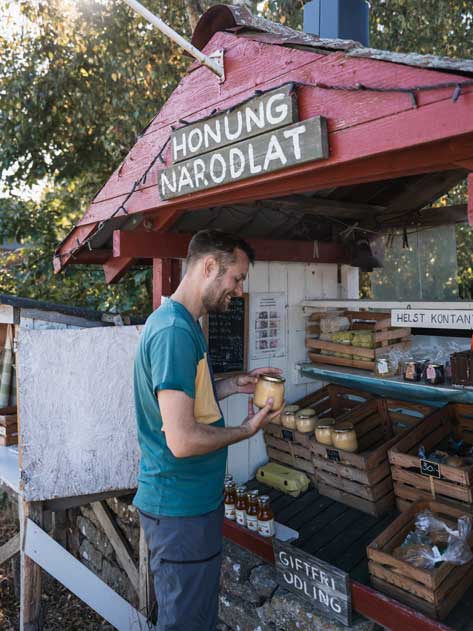 Lokale Produkte auf Öland kleine Farmläden