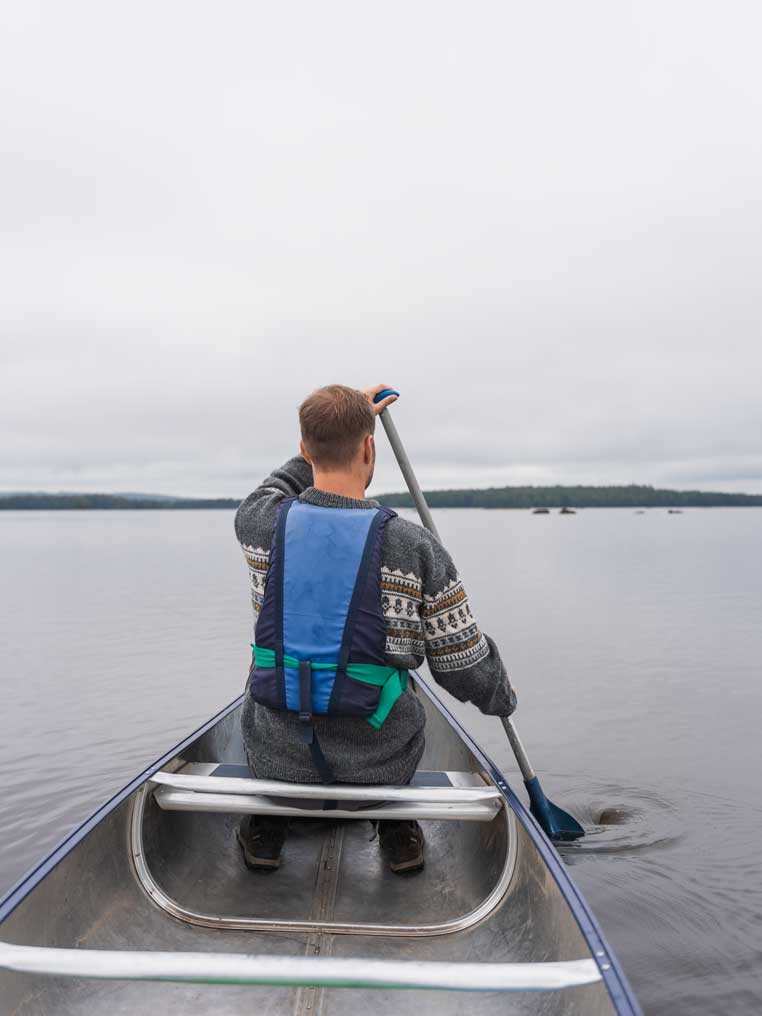Kanu fahren auf dem Asnen See