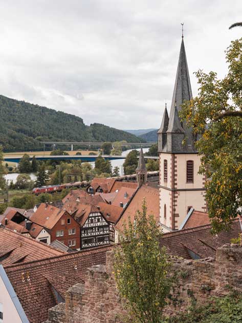 Blick auf Gemünden am Main