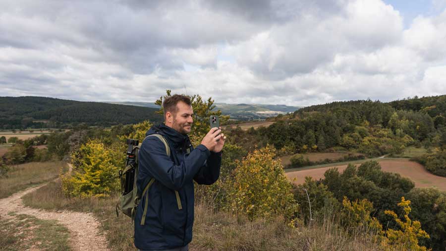 Aussichtspunkt Weyershauck auf der Extratour Ostheimer