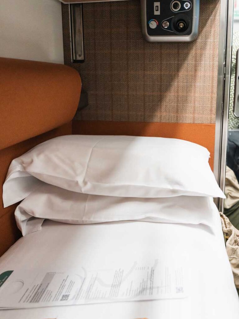 Bett im Caledonian Sleeper