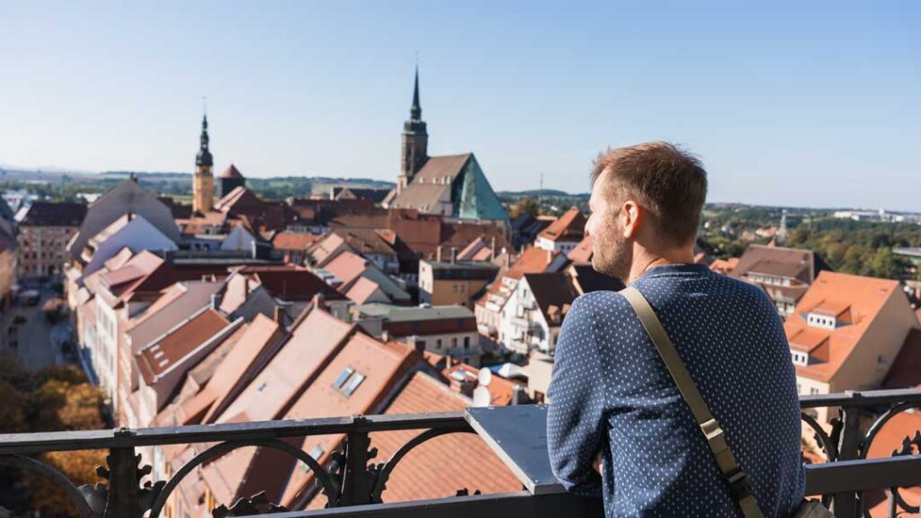 Sehenswürdigkeit Oberlausitz Aussicht vom Reichenturm
