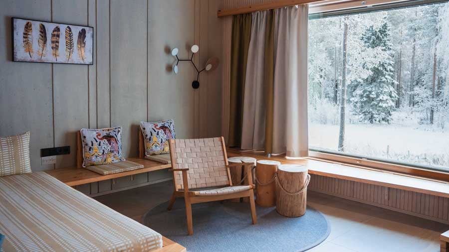 Nova Skyland Unterkunft unten Rovaniemi Finnland