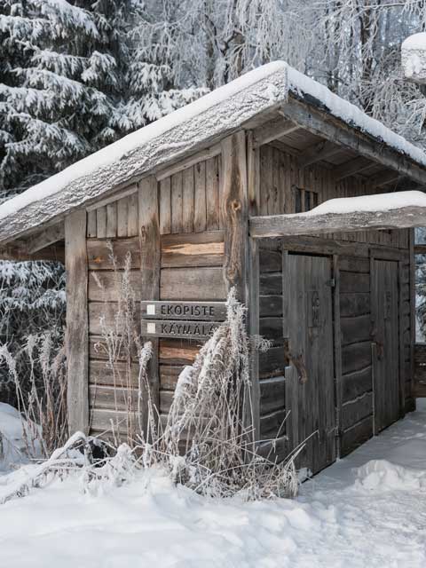 Toiletten am Vikaköngäs Rovaniemi