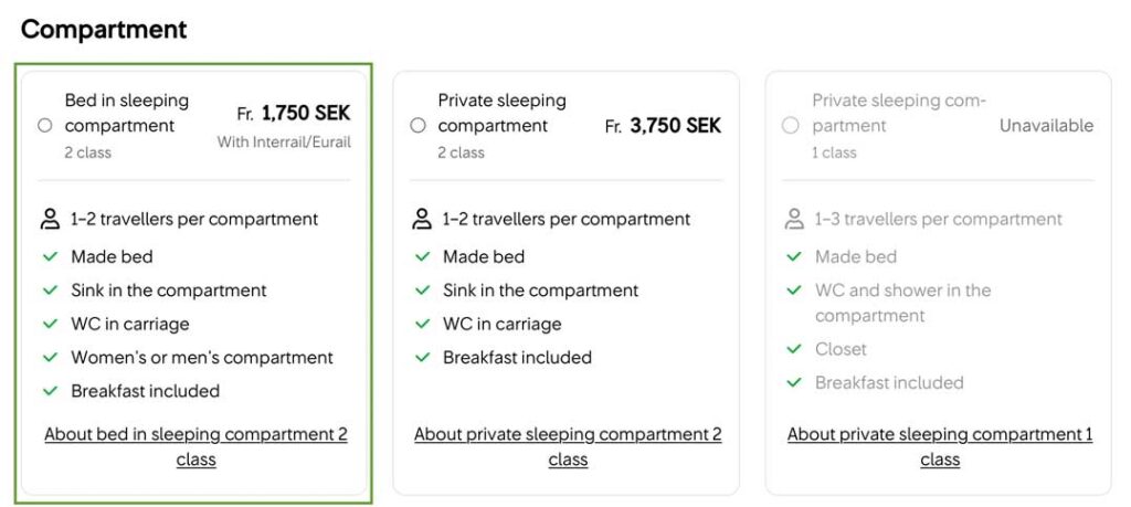 Nachtzug nach Göteborg Interrail Tipp
