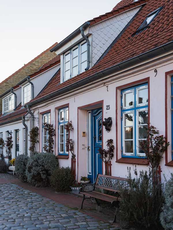 Schöne Häuser an der Schlei