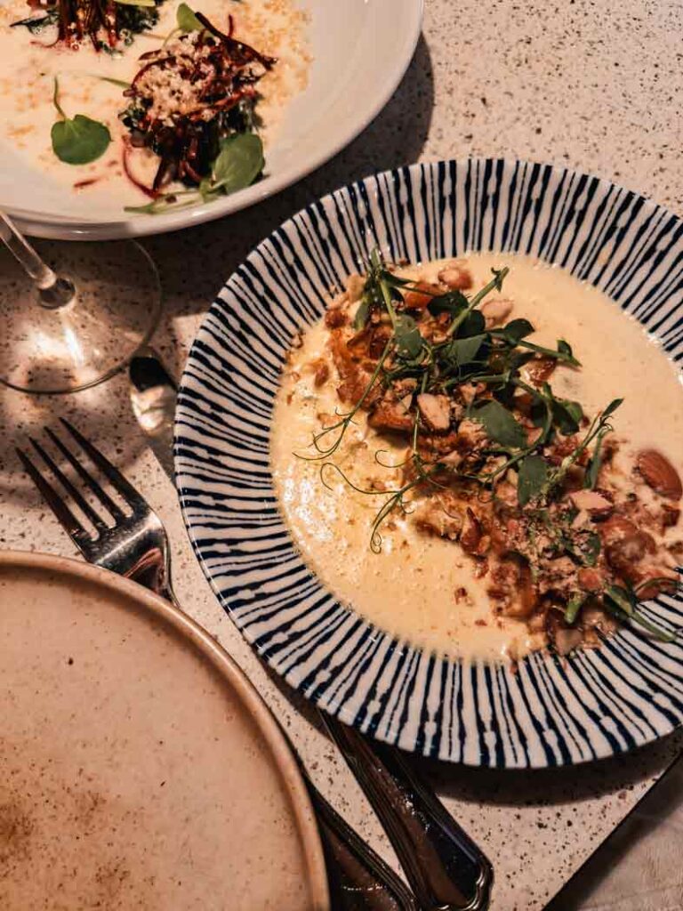 Veganes Abendessen im Restaurant Nögen in Kolding Dänemark