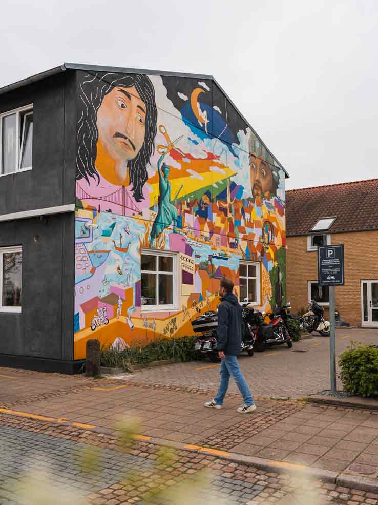 Streetart in Fredericia Jütland Dänemark