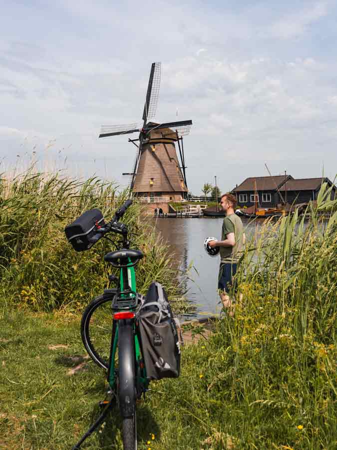 Kinderdijk Niederlande per Fahrrad