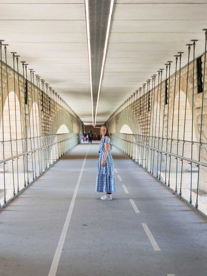 Luxemburg Stadt Adolphe Brücke unterirdisch