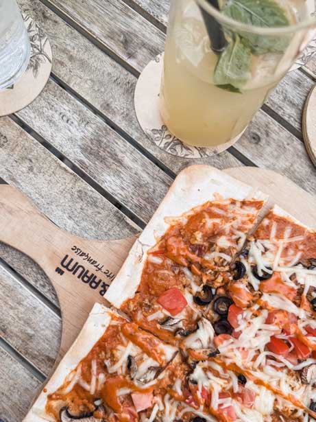 Restaurant Raum und Zeit vegane Optionen