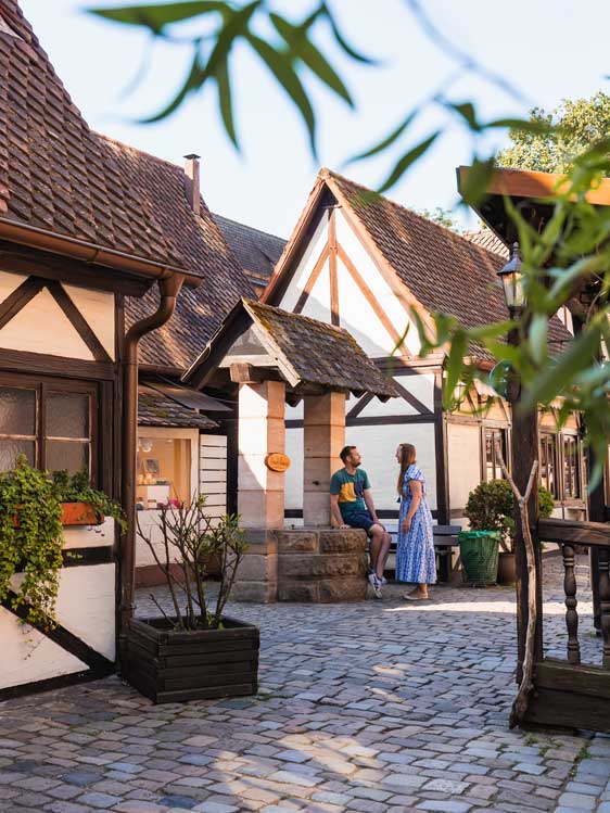 Nürnberg Altstadt Brunnen im Handwerkerhof