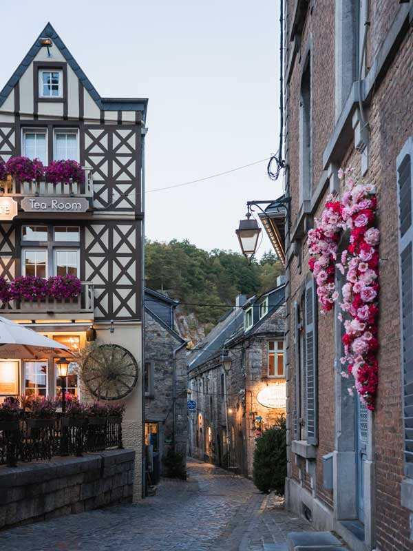 Durbuy Abend in der Wallonie