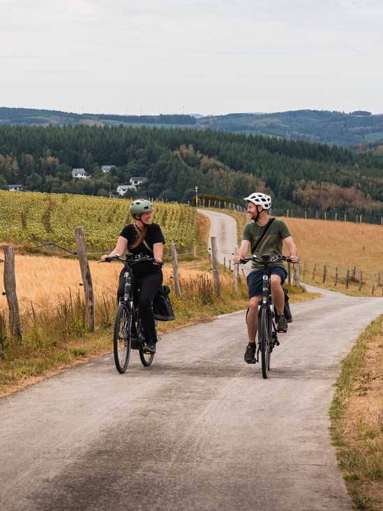Fahrradtour durch die Ardennen in der Wallonie