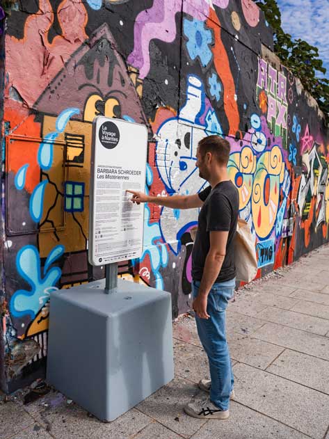 Kunst im öffentlichen Raum in Nantes Frankreich