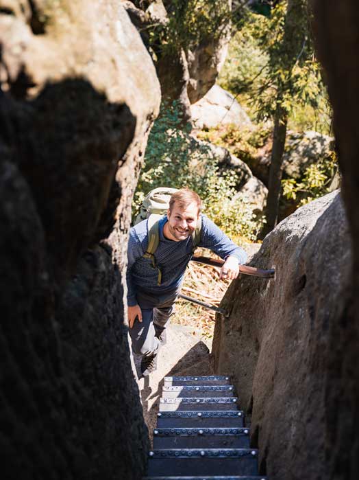 Enge Himmelsleiter am Hermannseck