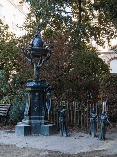 Wallace Brunnen 4 in Nantes Frankreich