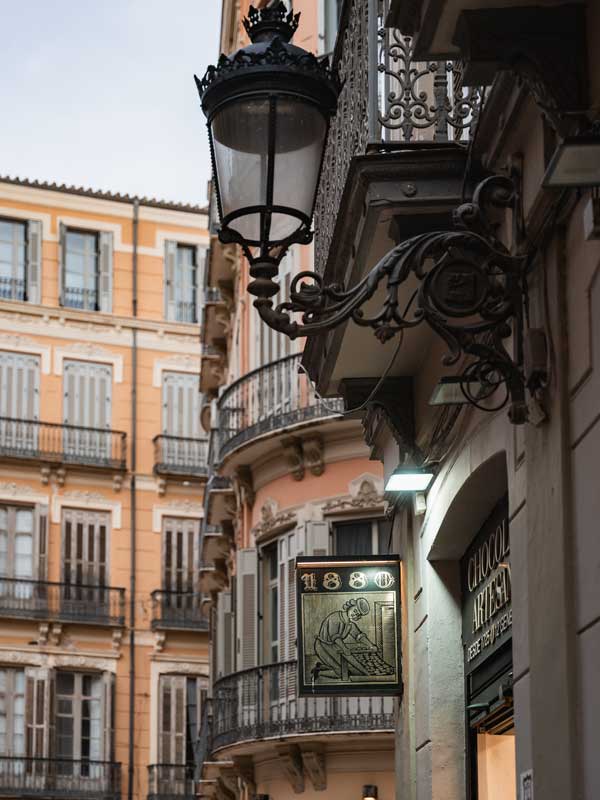 Altstadt in Malaga Spanien