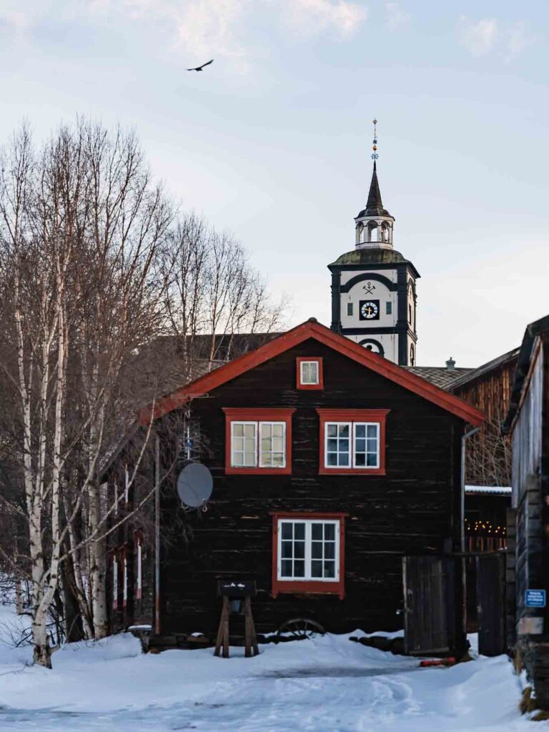 Røros Bergbaustadt mit Kirche